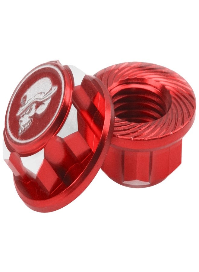 Vgoohobby 17mm Hex Wheel Nuts Adapter Dustproof Caps 1.25 Thread Compatible with Traxxas X-Maxx Summit E-Revo HPI HSP Losi Kyosho Tamiya Himoto 1/8 RC Buggy Car (Red) - Image 3